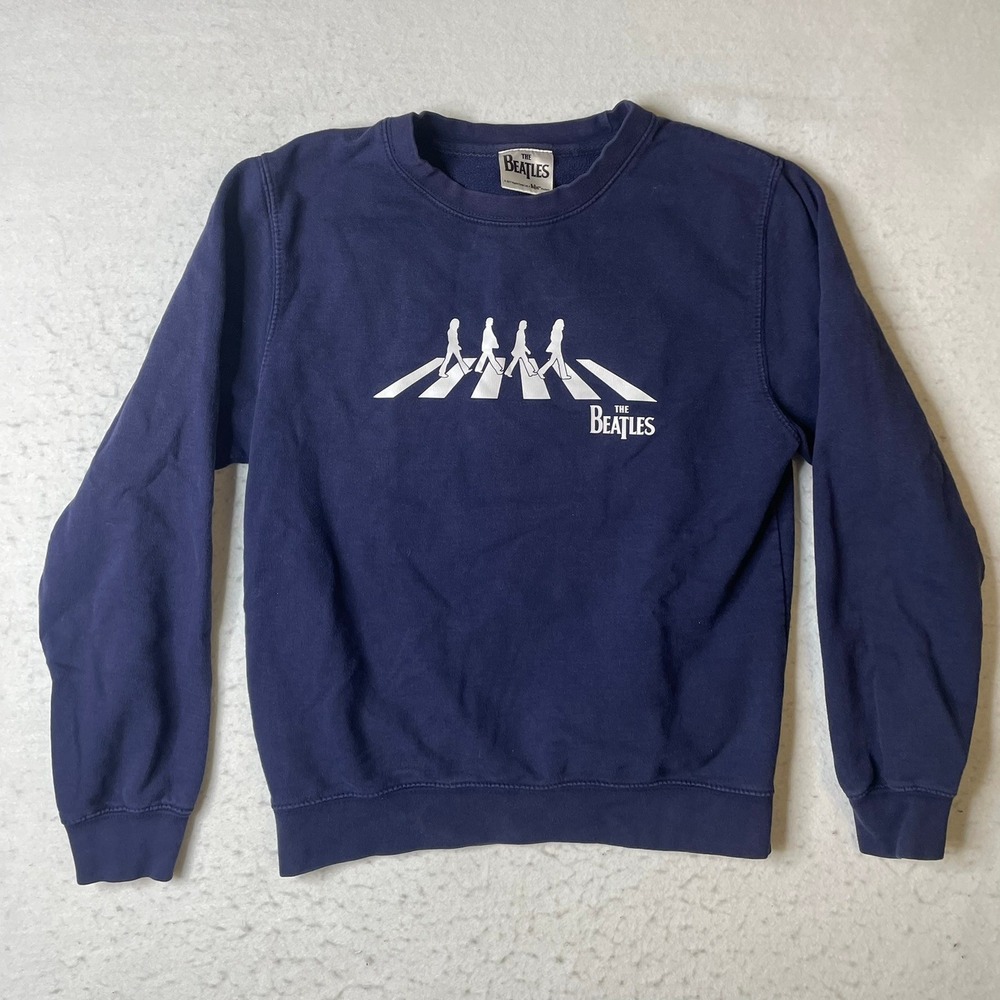 The‎ Beatles Abbey Road Graphic Sweatshirt Navy Blue Mens Womens Unisex
